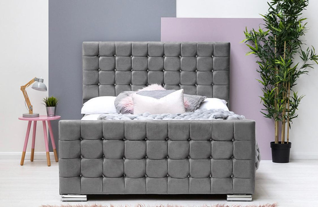 Fabulous Cube Design Sleigh Bed