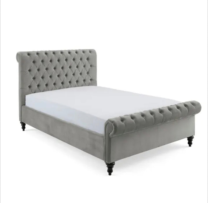Classy Chesterfield Fabric Bed Frame